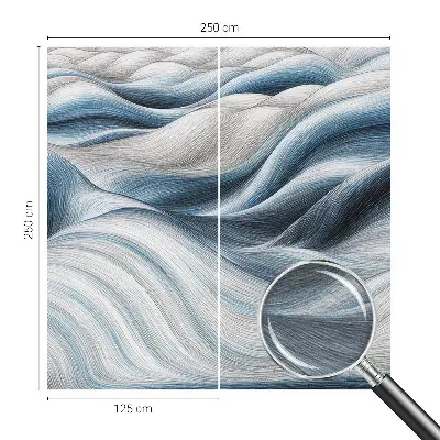 Wand-Fototapete mit Motiv sanfter Wellen