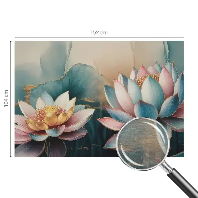 Fototapete nach Maß mit Lotusblumen-Motiv der Harmonie