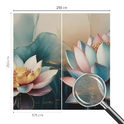 Fototapete nach Maß mit Lotusblumen-Motiv der Harmonie