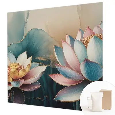 Fototapete nach Maß mit Lotusblumen-Motiv der Harmonie