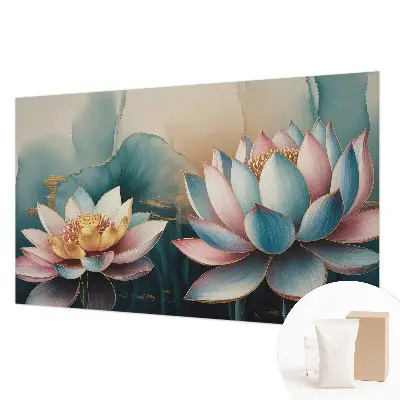 Fototapete nach Maß mit Lotusblumen-Motiv der Harmonie