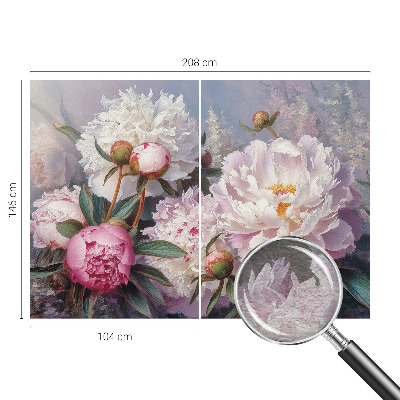 Dekorative Wand-Fototapete Pfingstrosenstrauß