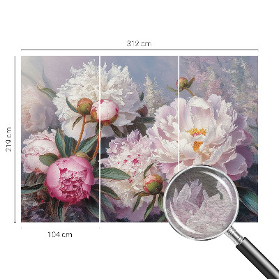 Dekorative Wand-Fototapete Pfingstrosenstrauß