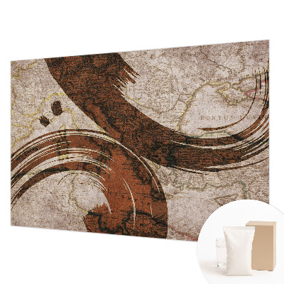 Wandtapete Künstlerische Karte