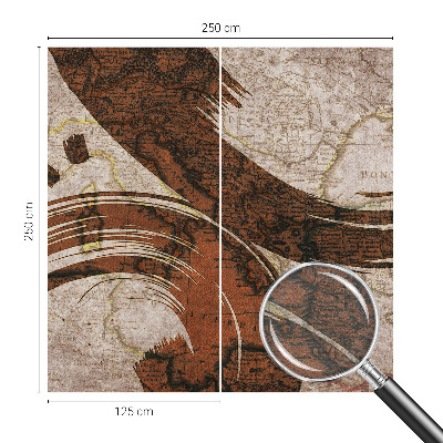 Wandtapete Künstlerische Karte