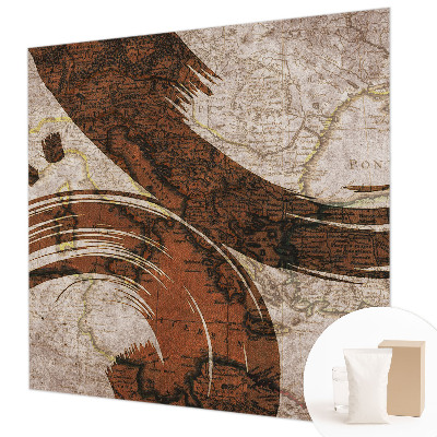 Wandtapete Künstlerische Karte