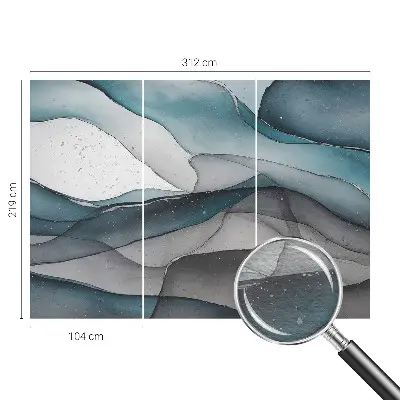 Vlies-Fototapete mit bunten Wellen als Motiv