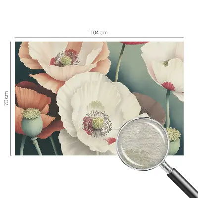 Vlies-Fototapete fürs Kinderzimmer mit floralem Motiv