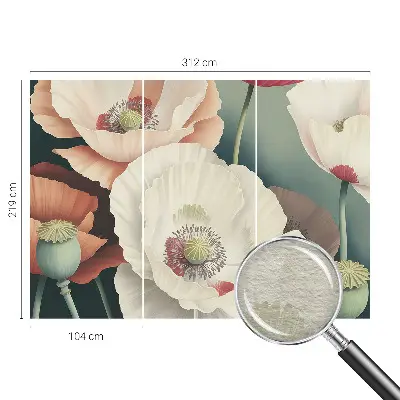 Vlies-Fototapete fürs Kinderzimmer mit floralem Motiv