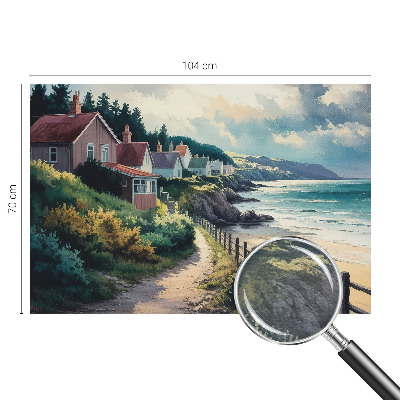 Bedruckte Vlies-Fototapete mit Motiv 'Klippenhäuser'