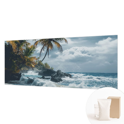 Moderne Vlies-Fototapete mit Motiv eines exotischen Strandes