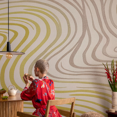 Vliestapete fürs Schlafzimmer Flüssige Eleganz