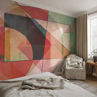 Bildtapete mit geometrischer abstrakter Gestaltung