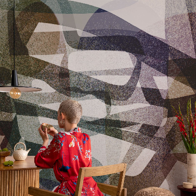 Dekorative Wand-Fototapete Bunte Schleifen