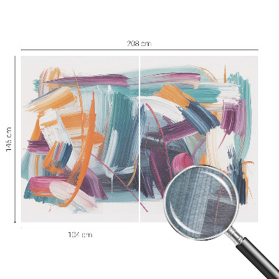 Fototapete fürs Schlafzimmer Energetische Striche