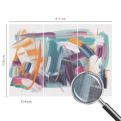 Fototapete fürs Schlafzimmer Energetische Striche