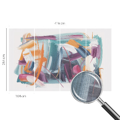 Fototapete fürs Schlafzimmer Energetische Striche