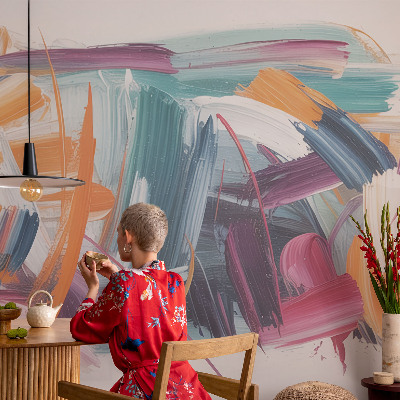 Fototapete fürs Schlafzimmer Energetische Striche