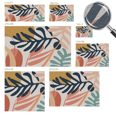 Fototapete aus Vlies Blattmuster