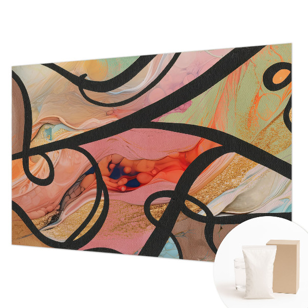 Fototapete fürs Kinderzimmer Farbenfrohe Bewegung