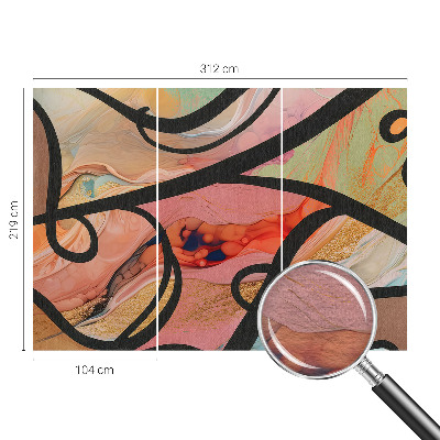 Fototapete fürs Kinderzimmer Farbenfrohe Bewegung