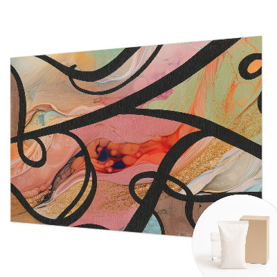 Fototapete fürs Kinderzimmer Farbenfrohe Bewegung