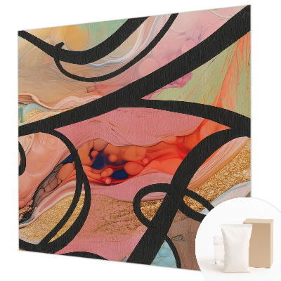 Fototapete fürs Kinderzimmer Farbenfrohe Bewegung