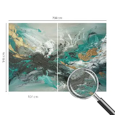 Vlies-Fototapete fürs Wohnzimmer mit einem künstlerischen Wirbel als Motiv