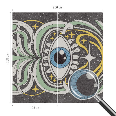 Vlies-Fototapete fürs Kinderzimmer Symmetrisches Auge