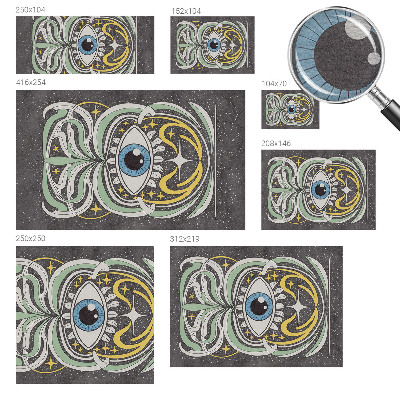 Vlies-Fototapete fürs Kinderzimmer Symmetrisches Auge