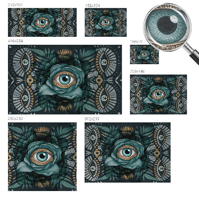 Vliestapete fürs Wohnzimmer Blütenauge