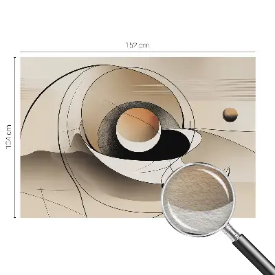 Vlies-Fototapete fürs Schlafzimmer mit harmonischer abstrakter Gestaltung