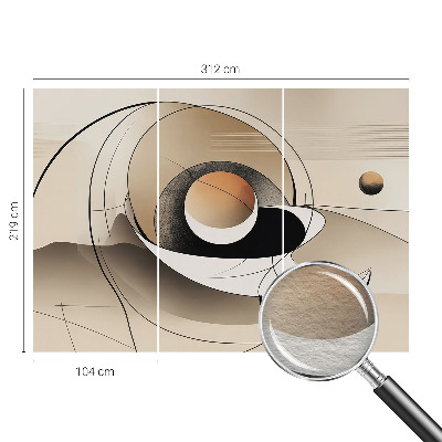 Vlies-Fototapete fürs Schlafzimmer Harmonische Abstraktion