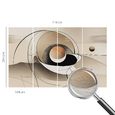 Vlies-Fototapete fürs Schlafzimmer Harmonische Abstraktion