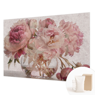 Vliestapete fürs Schlafzimmer Pfingstrosen-Charm