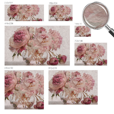 Vliestapete fürs Schlafzimmer Pfingstrosen-Charm