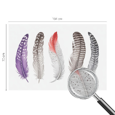 Bedruckte Vlies-Fototapete Gemusterte Federn