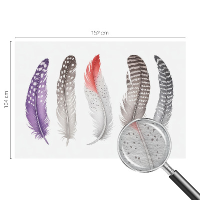 Bedruckte Vlies-Fototapete Gemusterte Federn