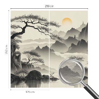 Wand-Fototapete mit Motiv einer östlichen Landschaft