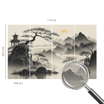 Wand-Fototapete Östliche Landschaft