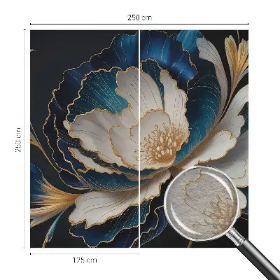Fototapete nach Maß mit Blumenmuster
