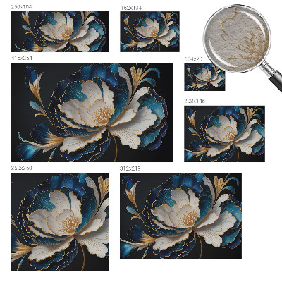 Fototapete nach Maß Blumenmuster