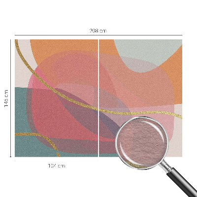 Wandtapete Bunte Formen