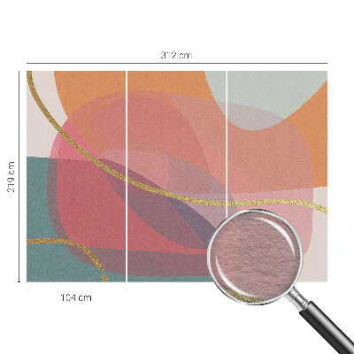 Wandtapete Bunte Formen