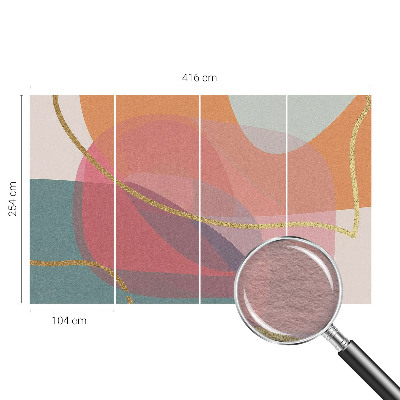 Wandtapete Bunte Formen