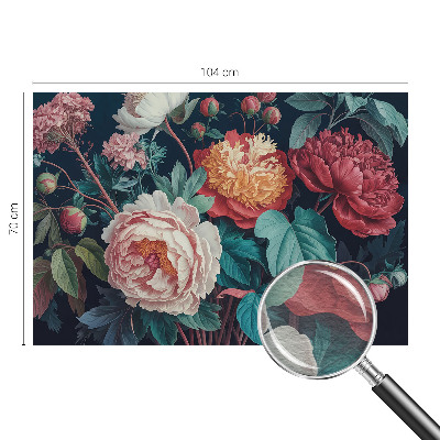 Fototapete fürs Wohnzimmer Bunte Blumen