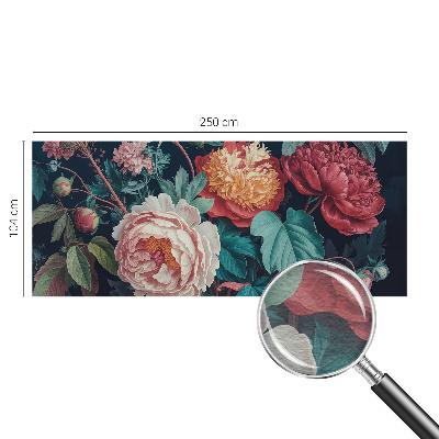 Fototapete fürs Wohnzimmer Bunte Blumen