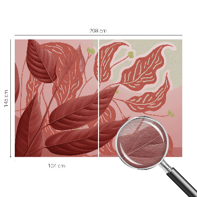 Fototapete fürs Schlafzimmer Bio-Blätter