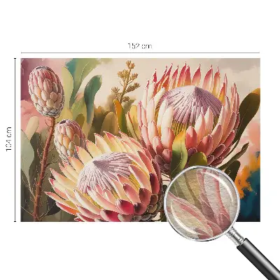 Fototapete fürs Kinderzimmer mit Protea‑Blüten