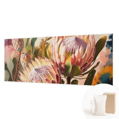 Fototapete fürs Kinderzimmer mit Protea‑Blüten
